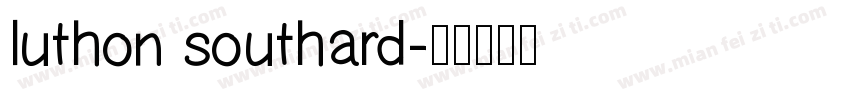 luthon southard字体转换